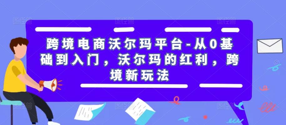 跨境电商沃尔玛平台-从0基础到入门，沃尔玛的红利，跨境新玩法